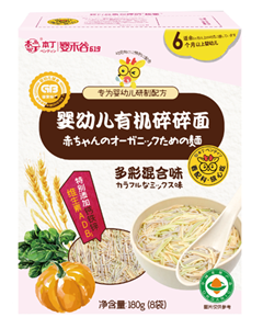 本丁嬰禾谷幼兒有機碎碎面(多彩混合味) 本丁嬰禾谷幼兒有機碎碎面(多彩混合味)